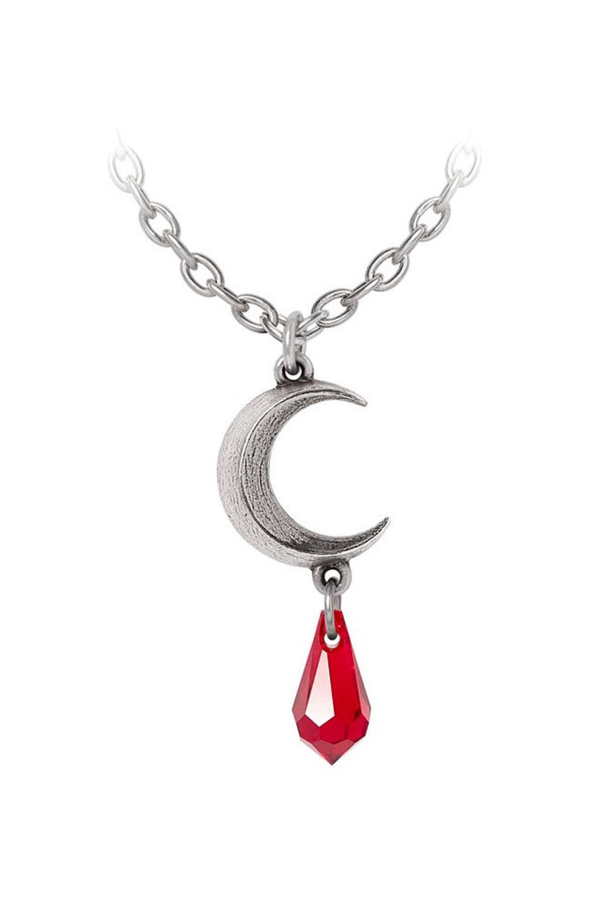witchy crescent moon necklace 