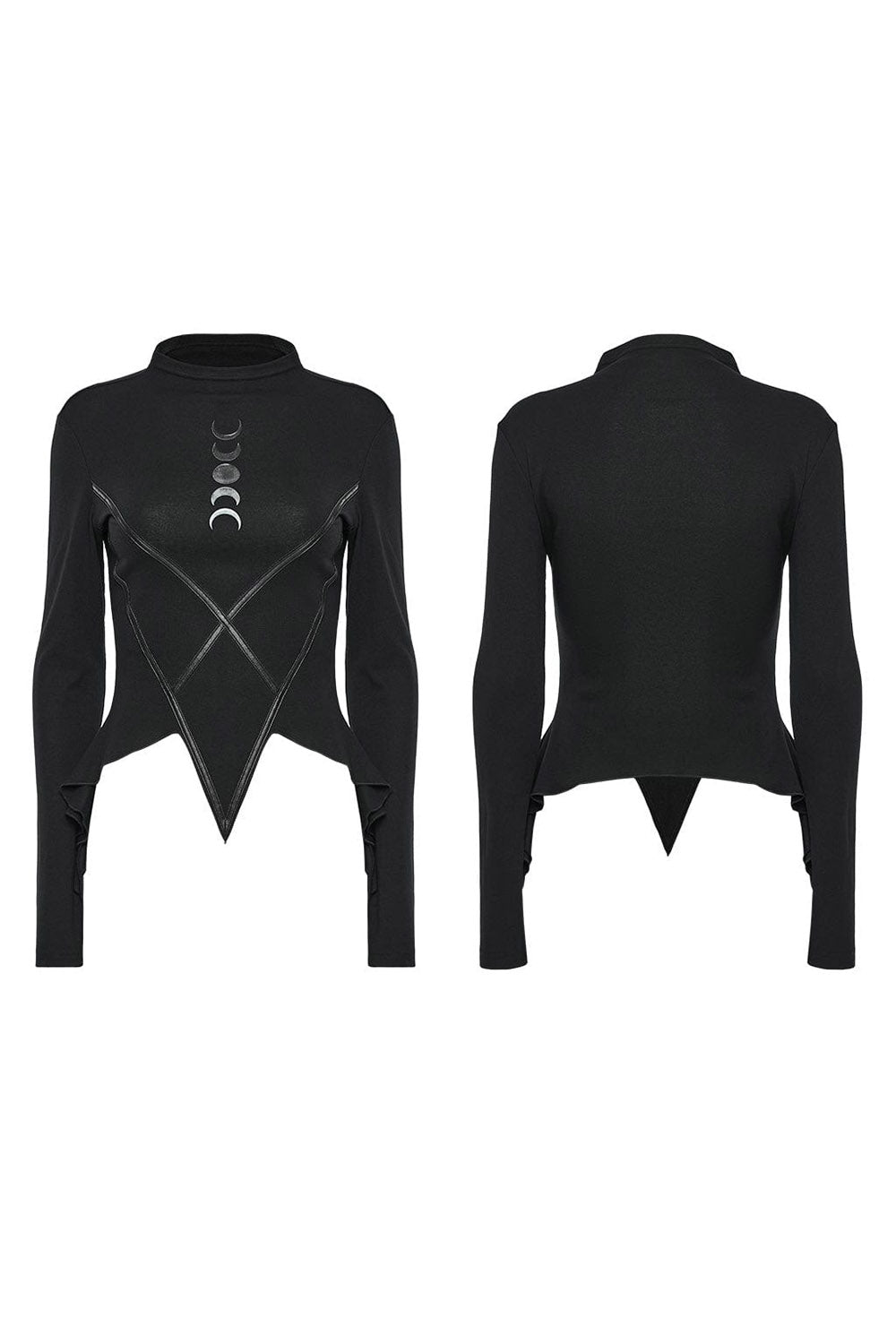 high collared punk high collar top