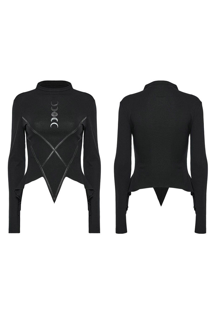 high collared punk high collar top