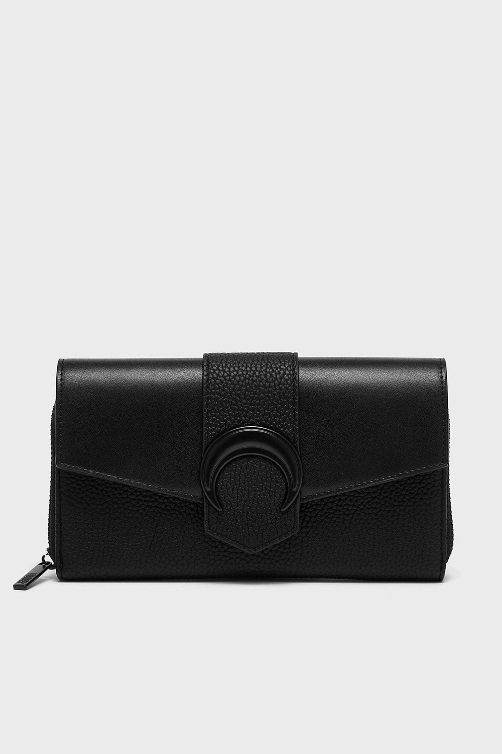 long black zippered goth wallet