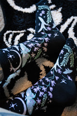 lunar blue moth socks