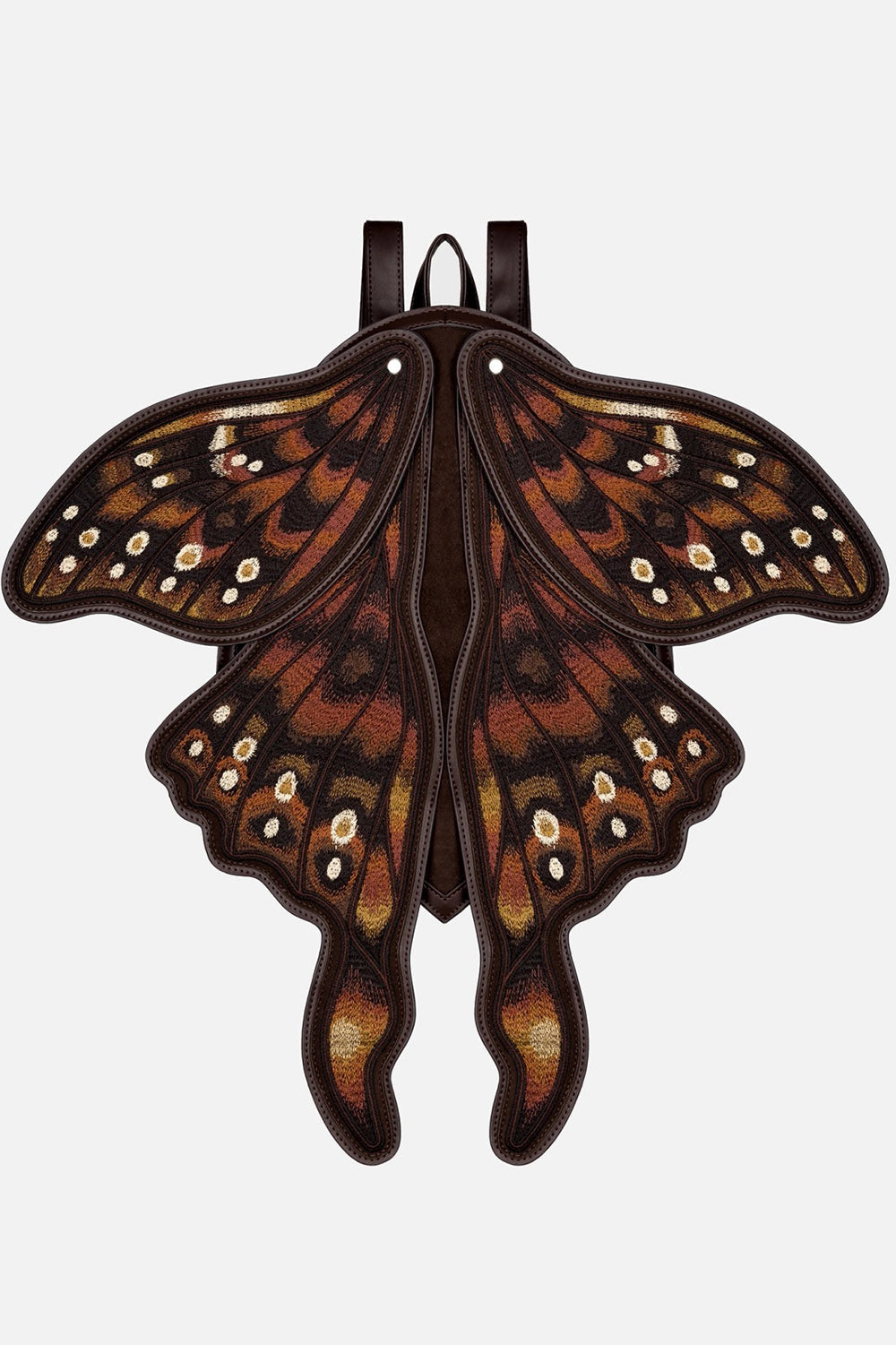embroidered moth wings backpack