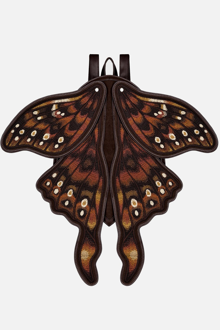 embroidered moth wings backpack