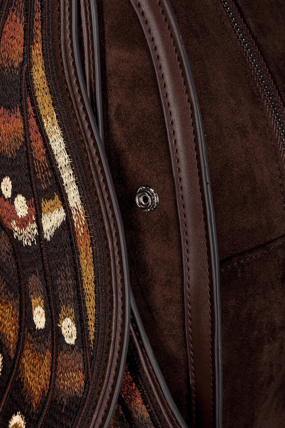 restyle's large embroidered moth wings backpack bag