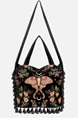 black velvet witchy tassel bag by restyle
