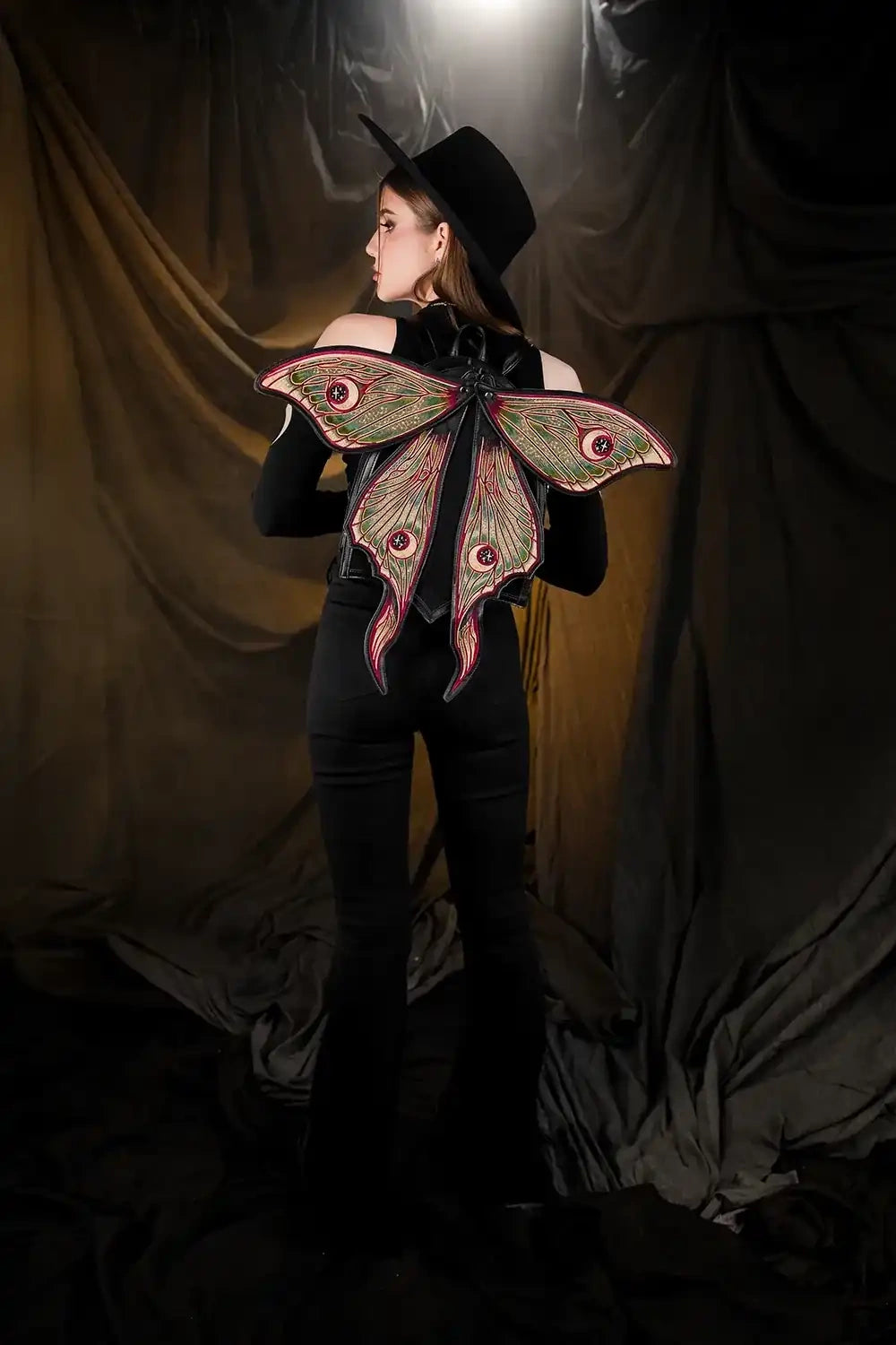 cottagecore backpack with attached wings