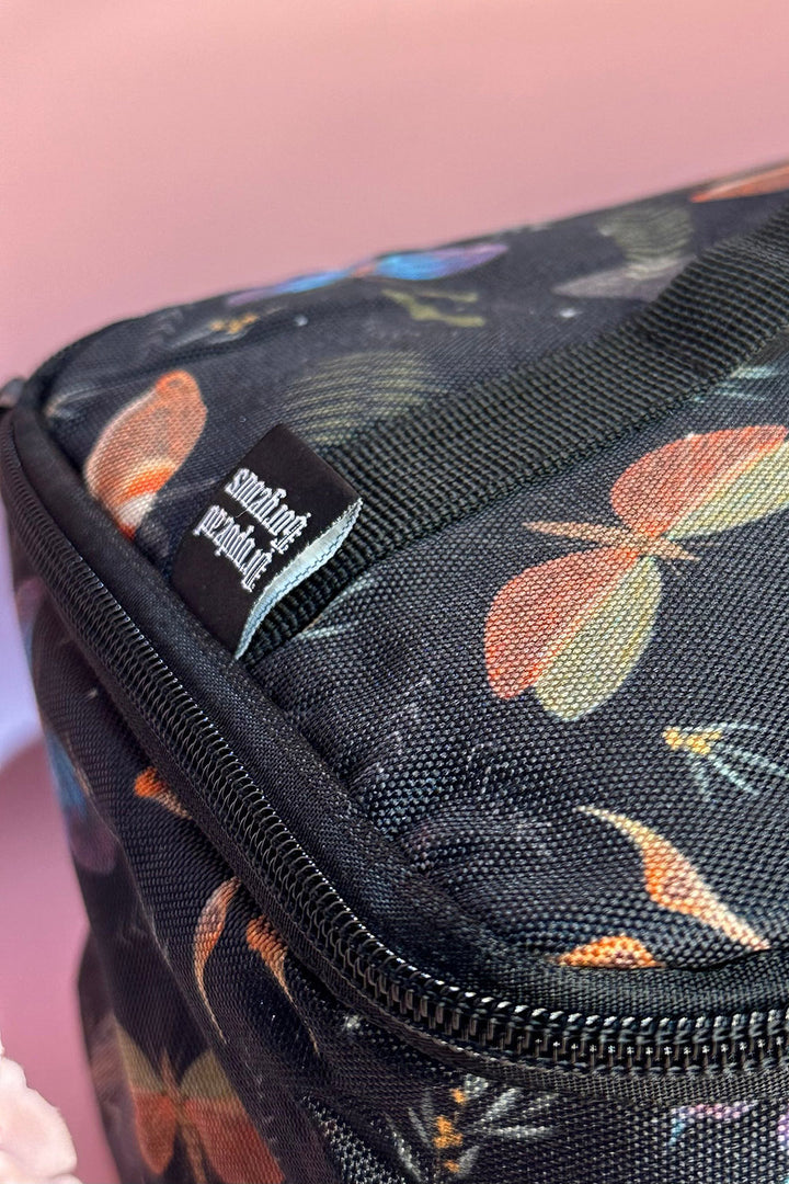 gothic butterfly and moth pattern bag