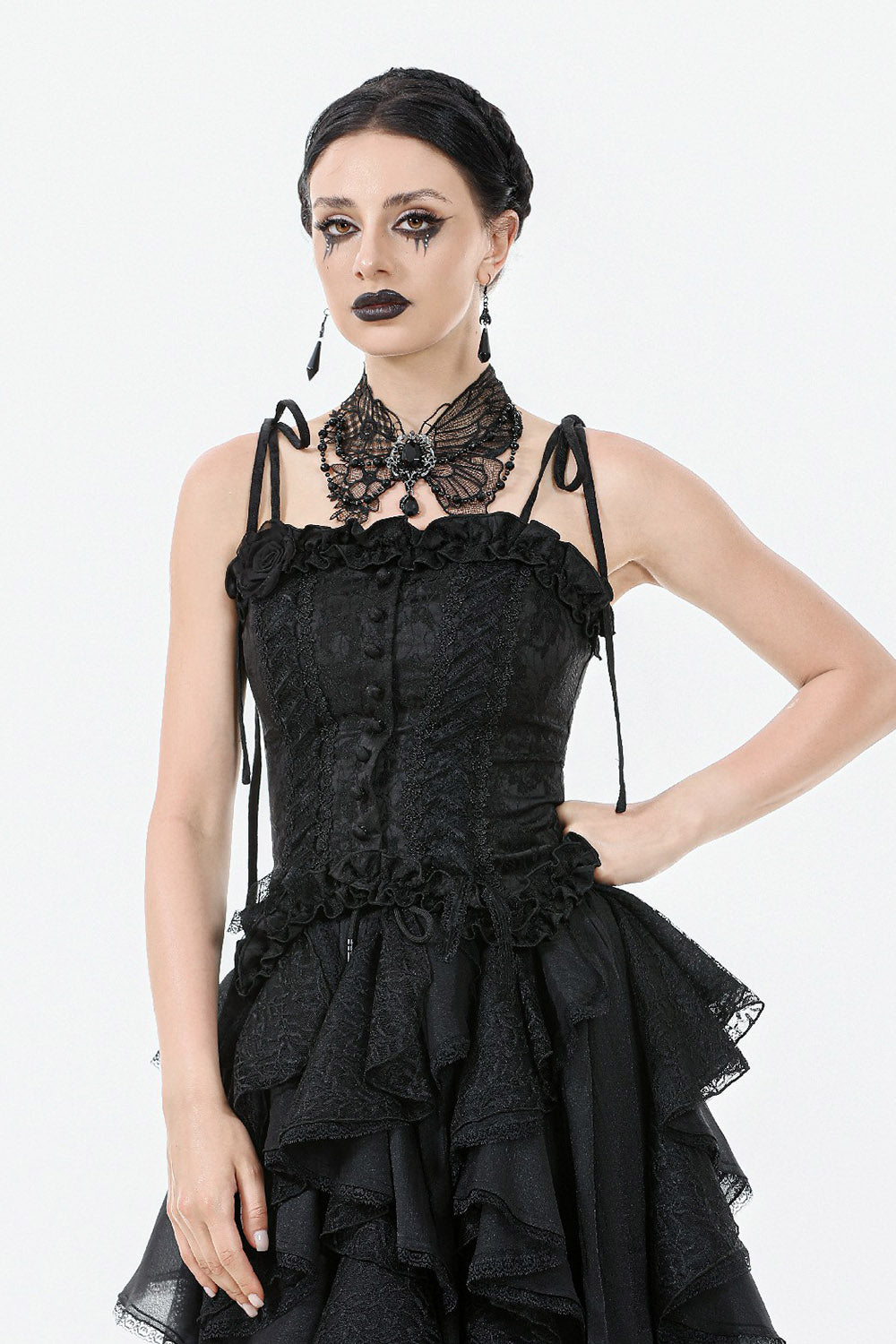 gothic butterfly necklace