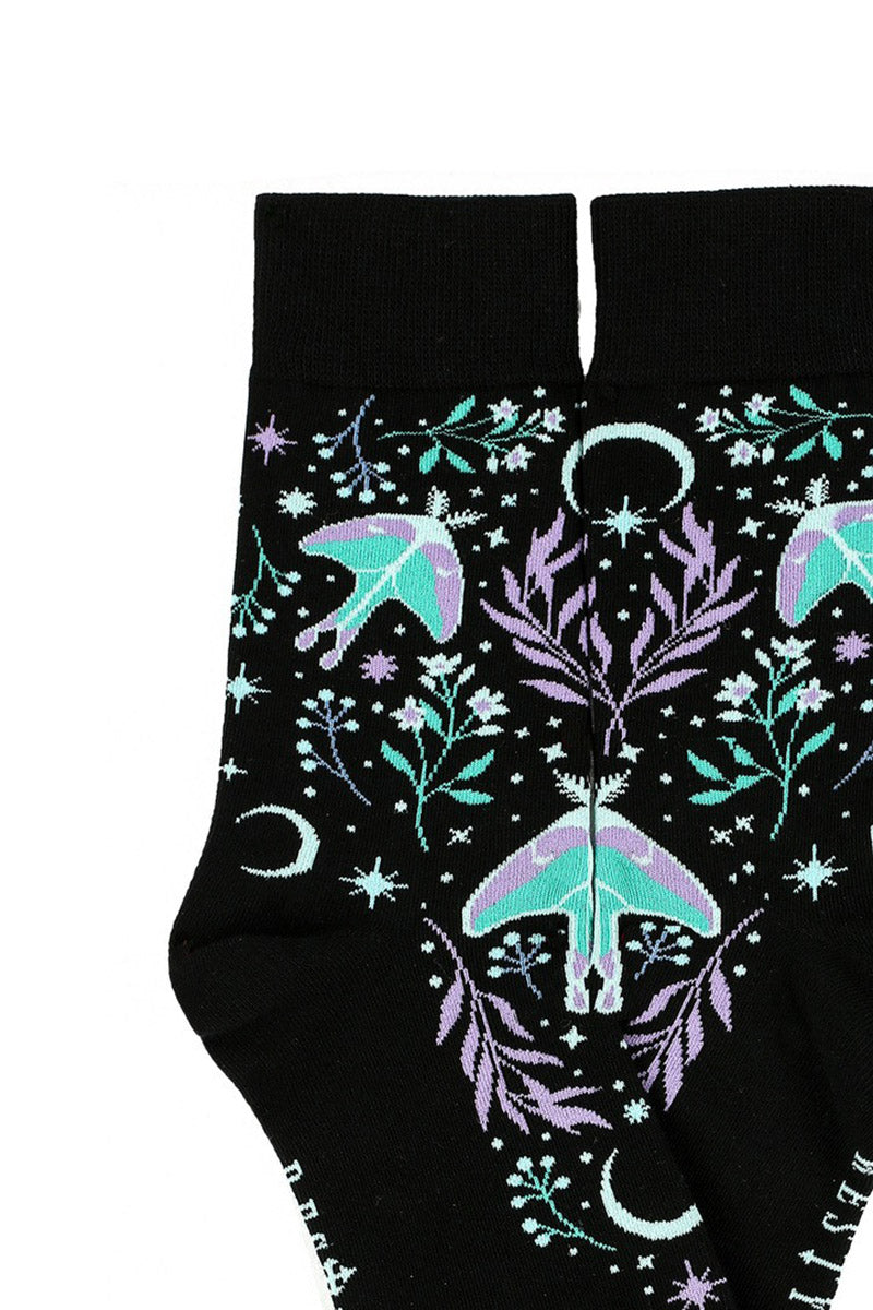 witchy goth socks