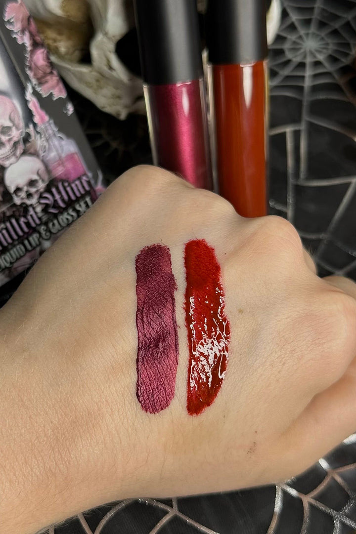 gothic lipgloss set