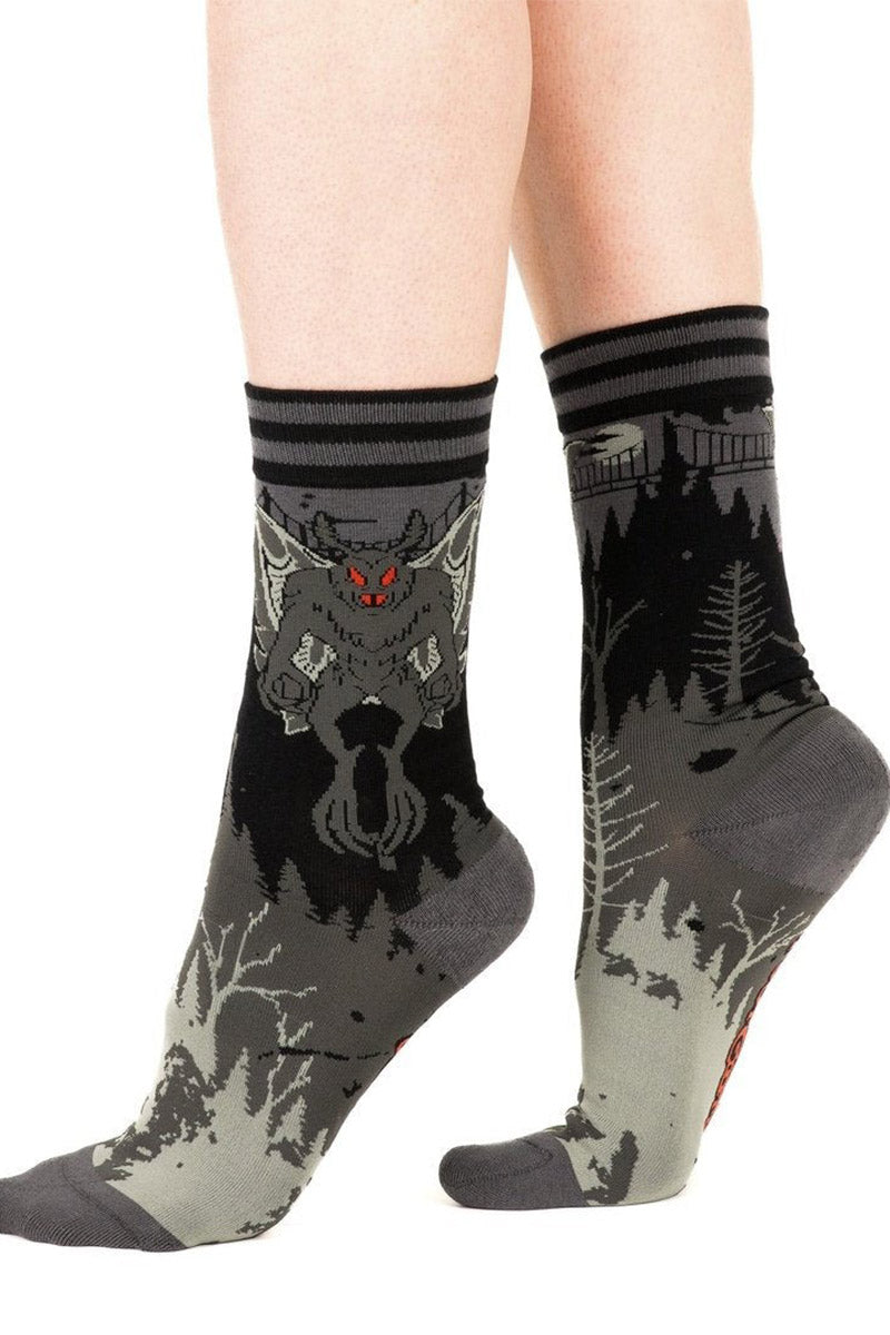 quirky mothman socks
