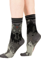 quirky mothman socks