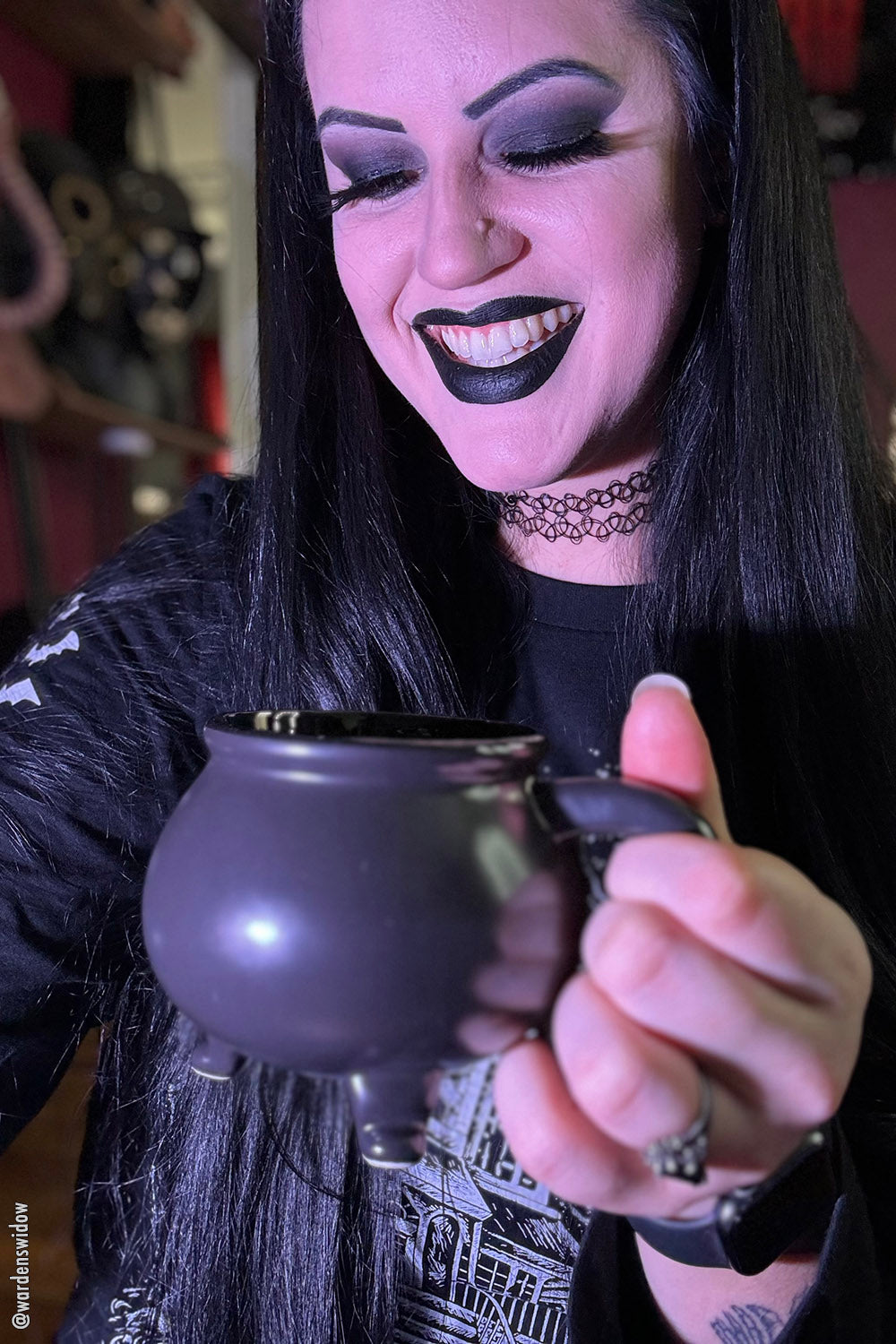 Triple Moon Cauldron Tea Light Mug Warmer [W/Mug] – VampireFreaks