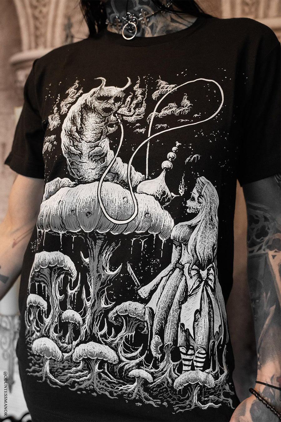 dark alice in wonderland shirt