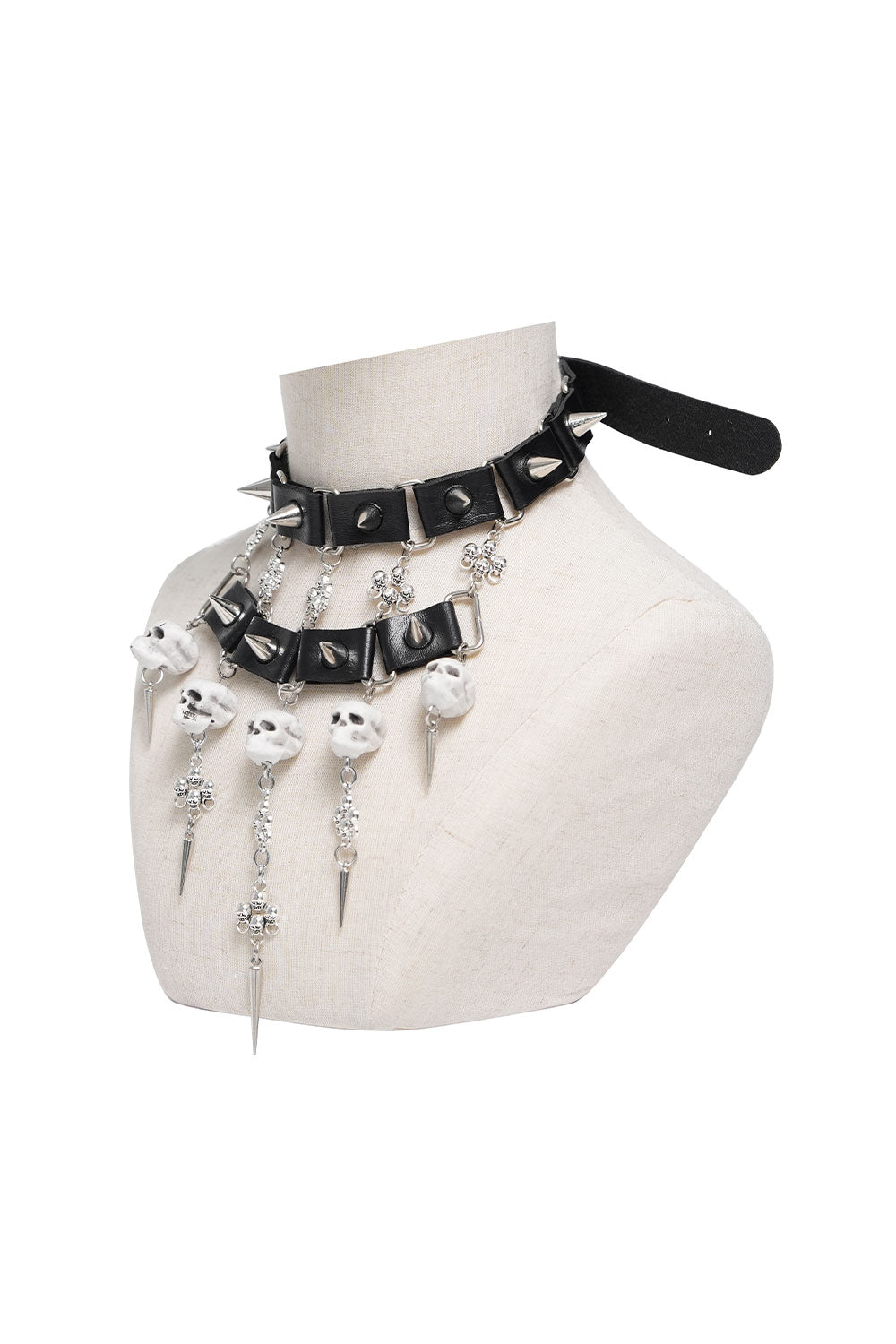 Devil Fashion skull choker with layers