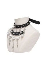 Devil Fashion skull choker with layers