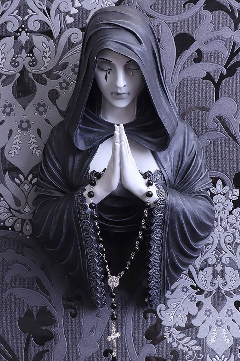 gothic nun wall plaque 