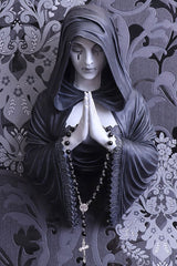 gothic nun wall plaque 