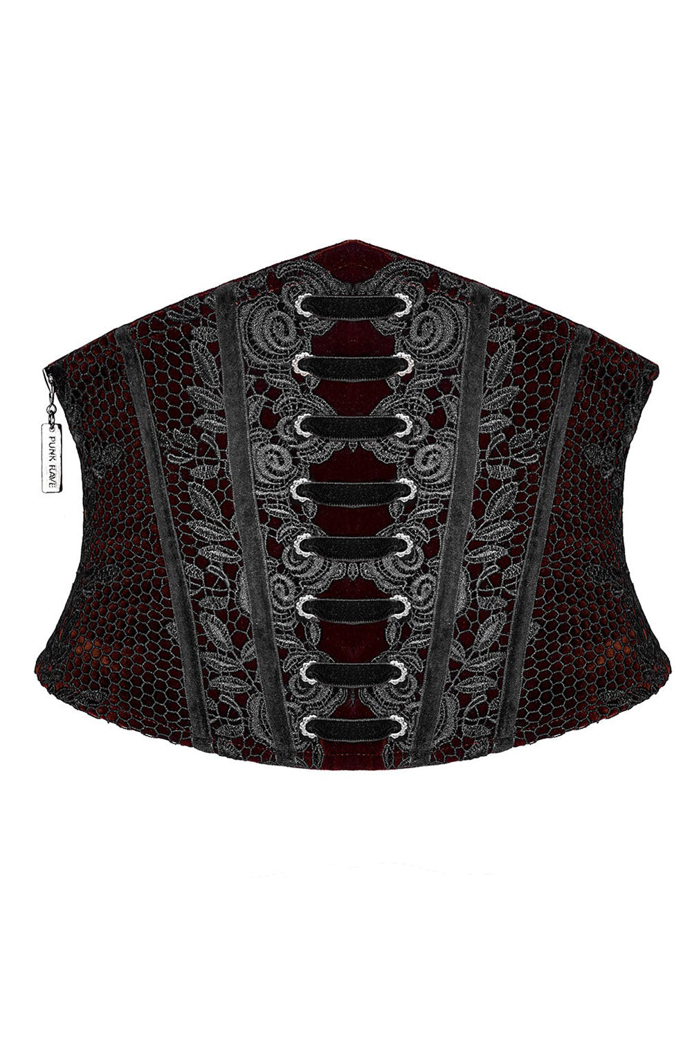 red and black gothic corset