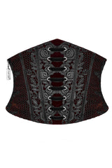 red and black gothic corset