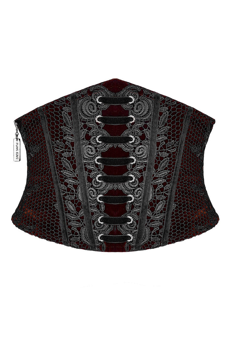 red and black gothic corset
