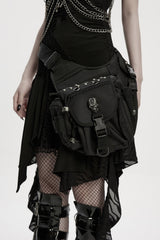 skull studded waist bag