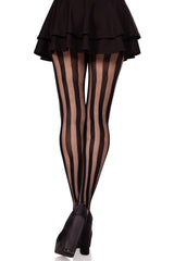dark emo womens fishnet striped tights