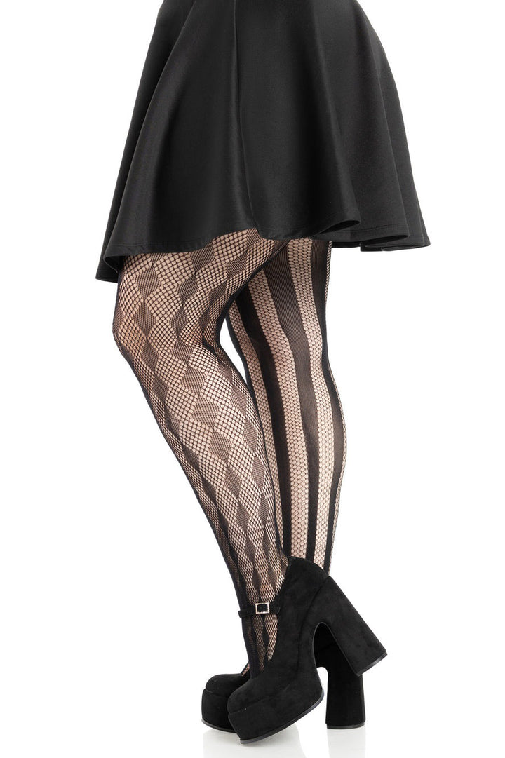 plus sized gothic fishnets