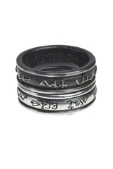 pewter viking ring set by alchemy england