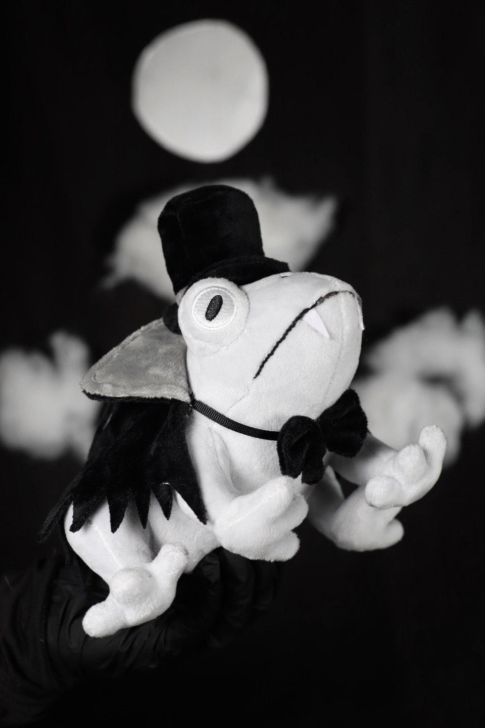 gothic toad plushie toy