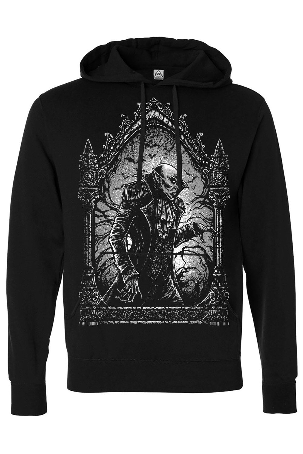 gothic nosferatu pullover hoodie