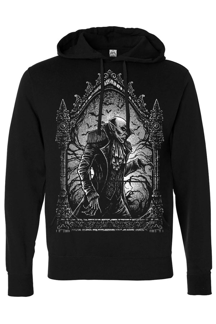 gothic nosferatu pullover hoodie