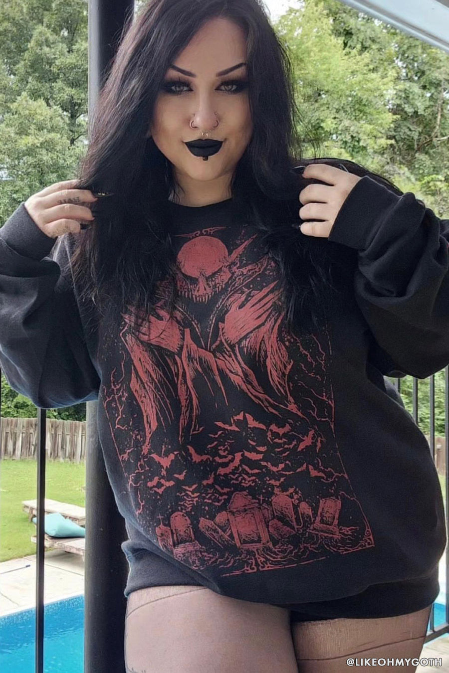 gothic womens nosferatu sweater