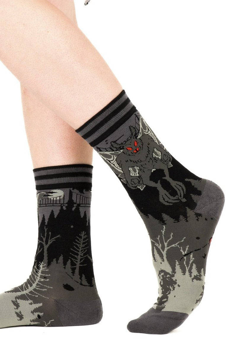 gothic knitted socks