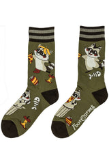 emo raccoon socks