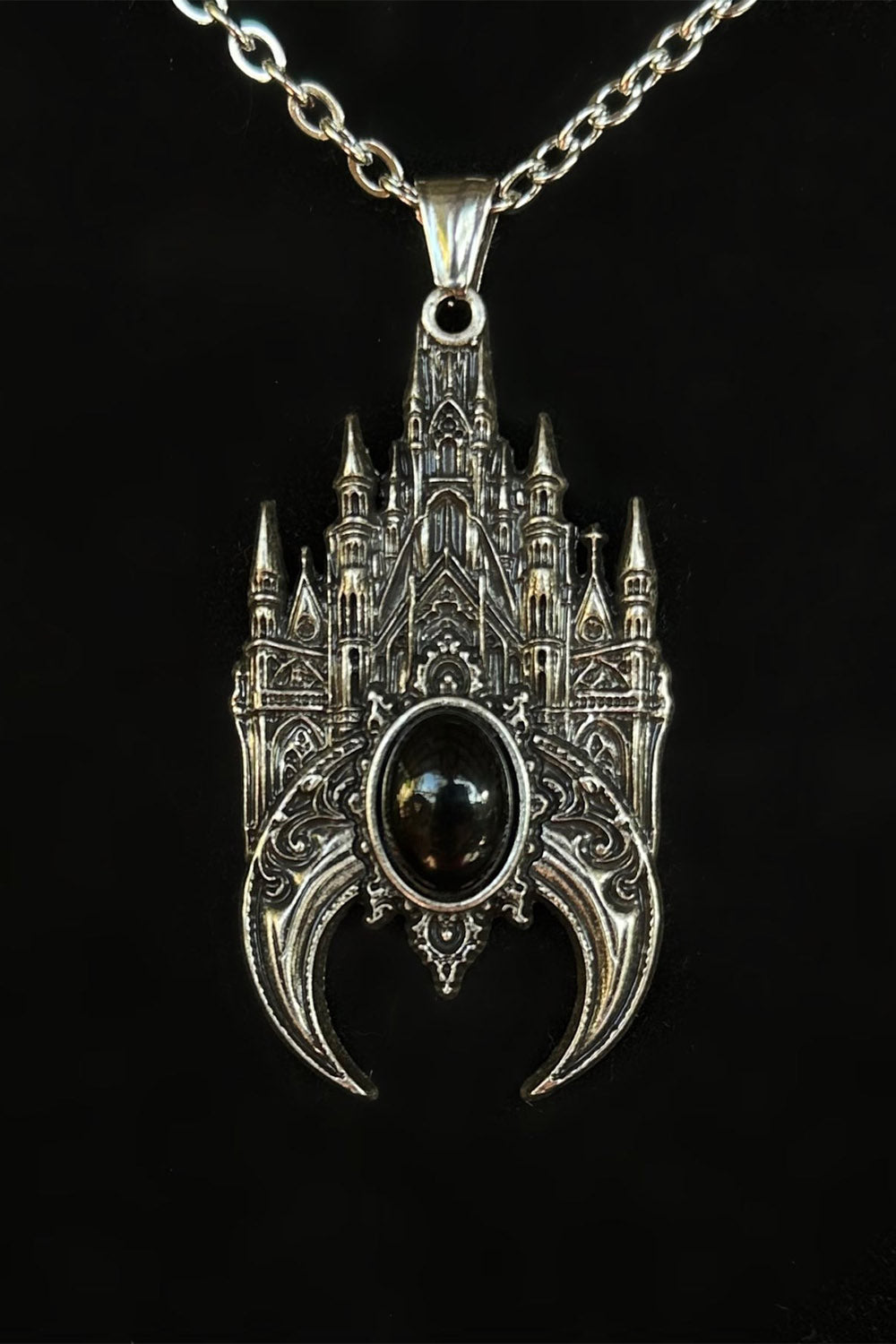 gothic cathedral church necklace 