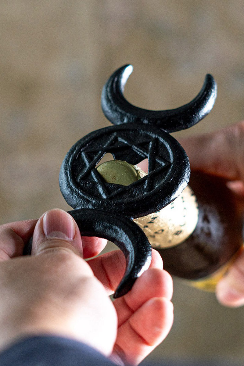 triple moon goddess wine bottle opener