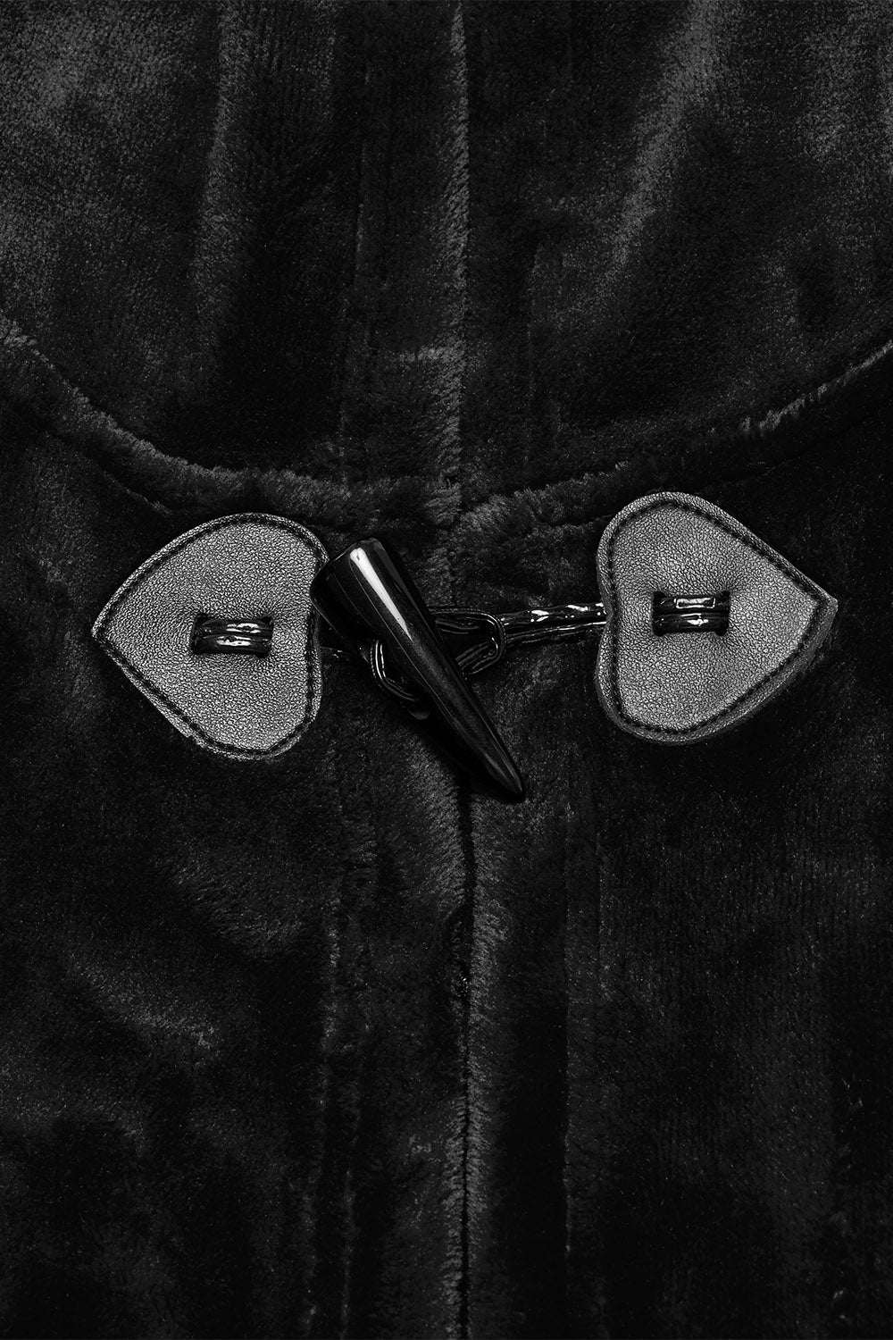 gothic cloak with heart details 