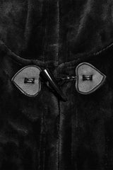 gothic cloak with heart details 
