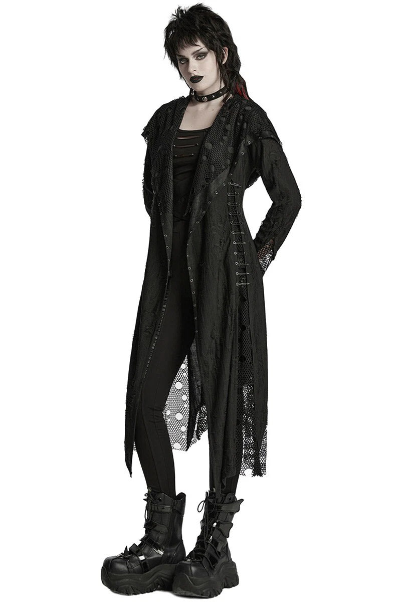 tattered hem witchy cloak 