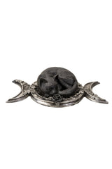 mystical black cat statue