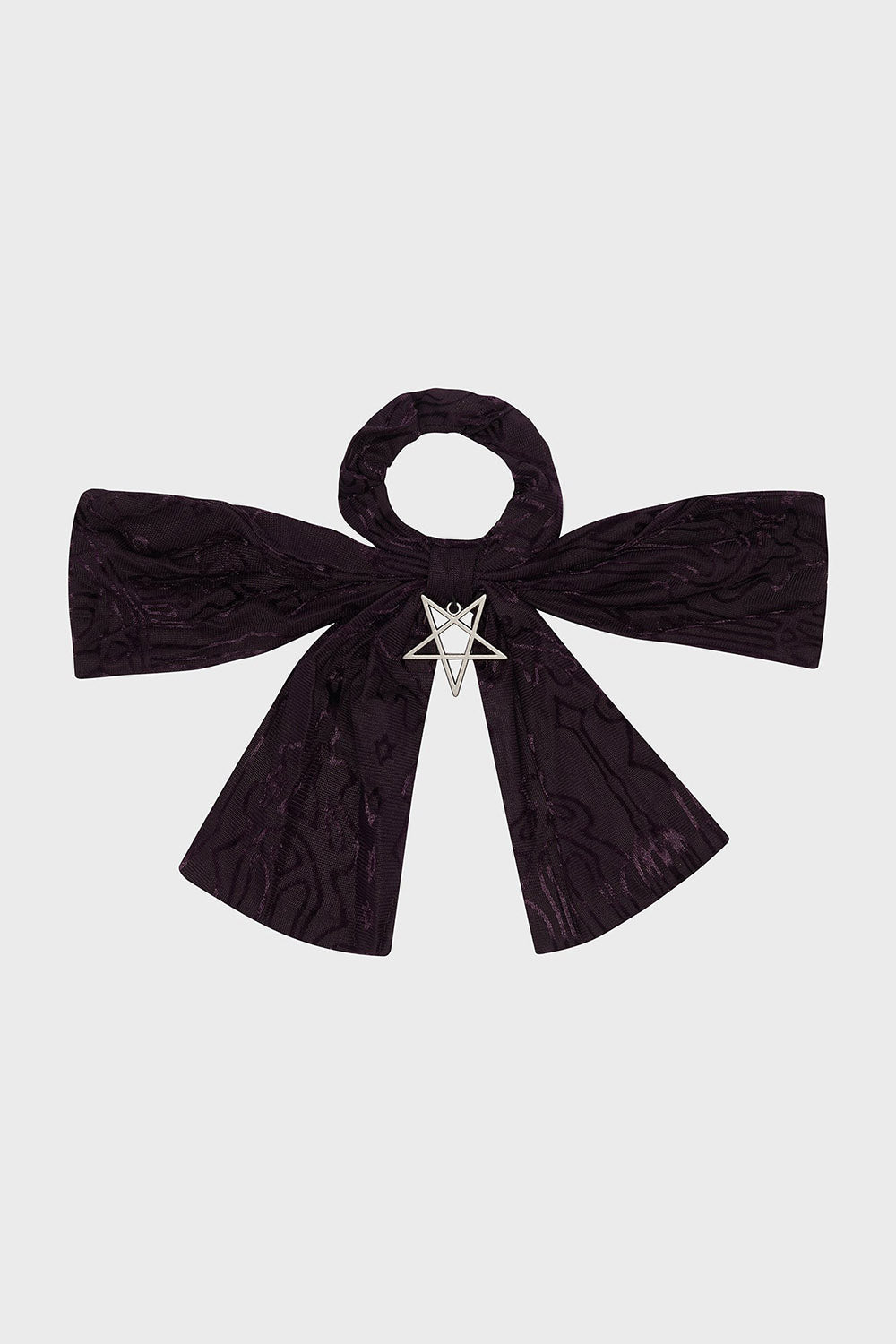 gothic purple hair bow hair tie