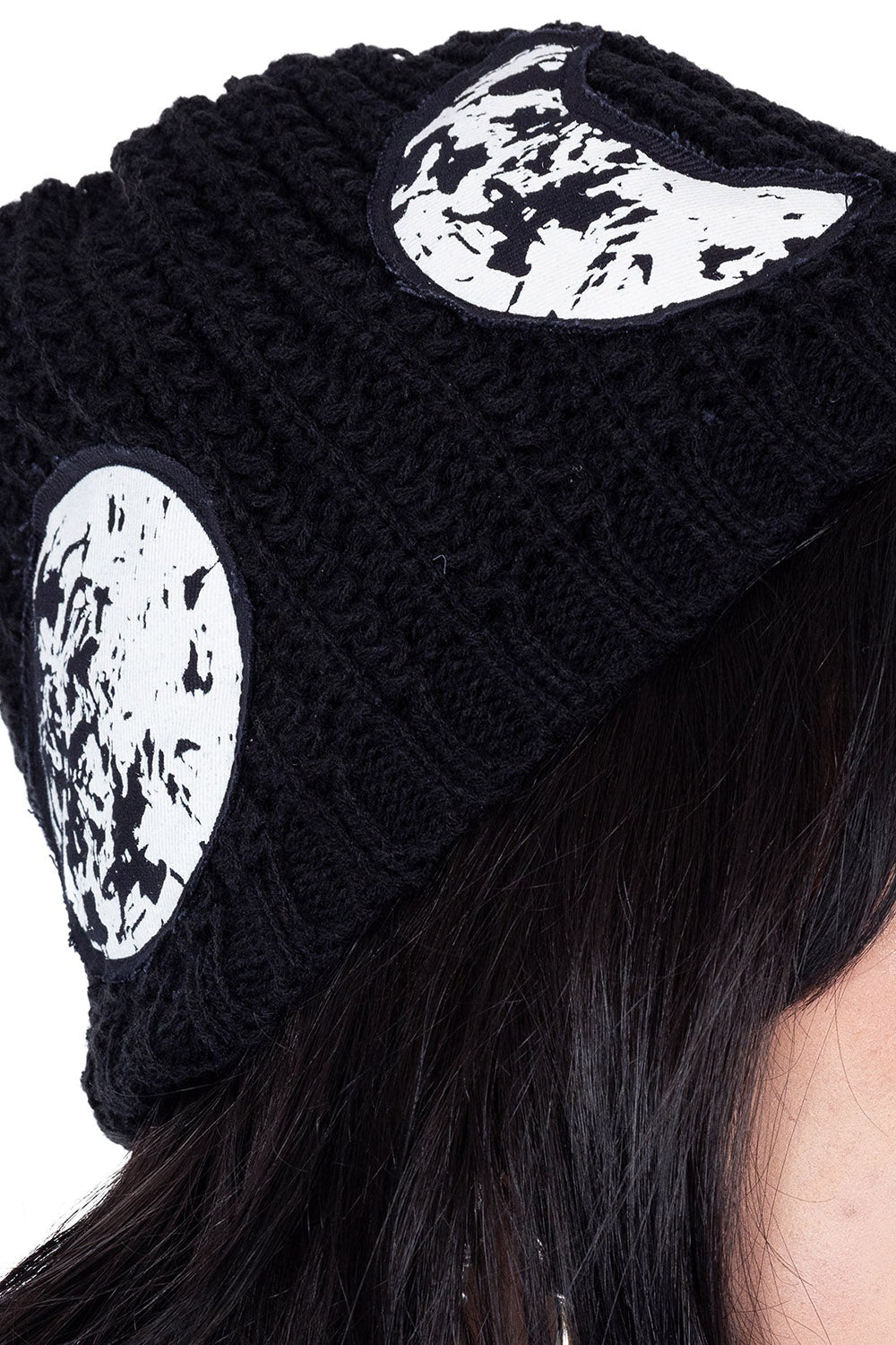 moon phase emo beanie