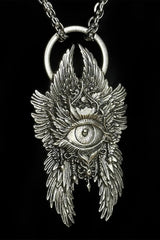 ornate spooky eye necklace by mother of hades