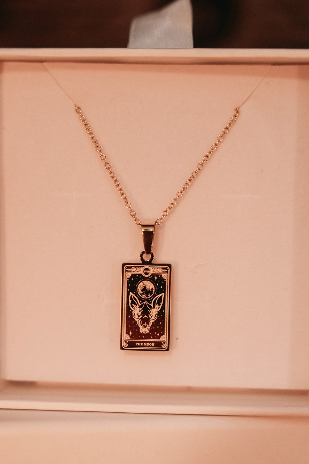 womens tarot card necklace