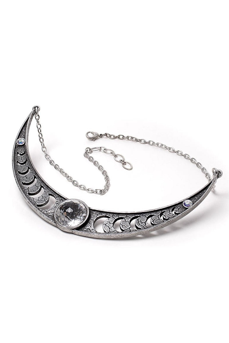 moon phase occult nordic witch necklace 