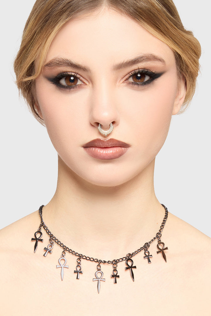 ankh symbol gothic necklace 