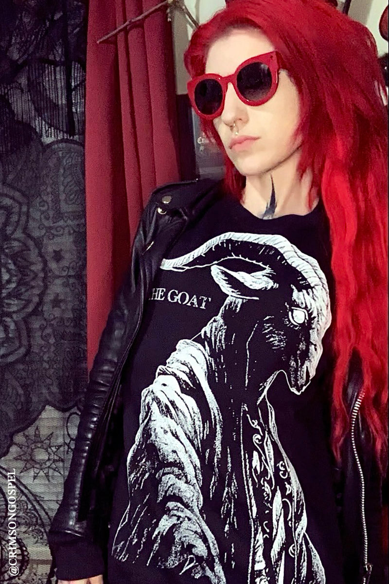 womens occult goat sweater