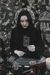 gothic tarot deck set with instructional guide book