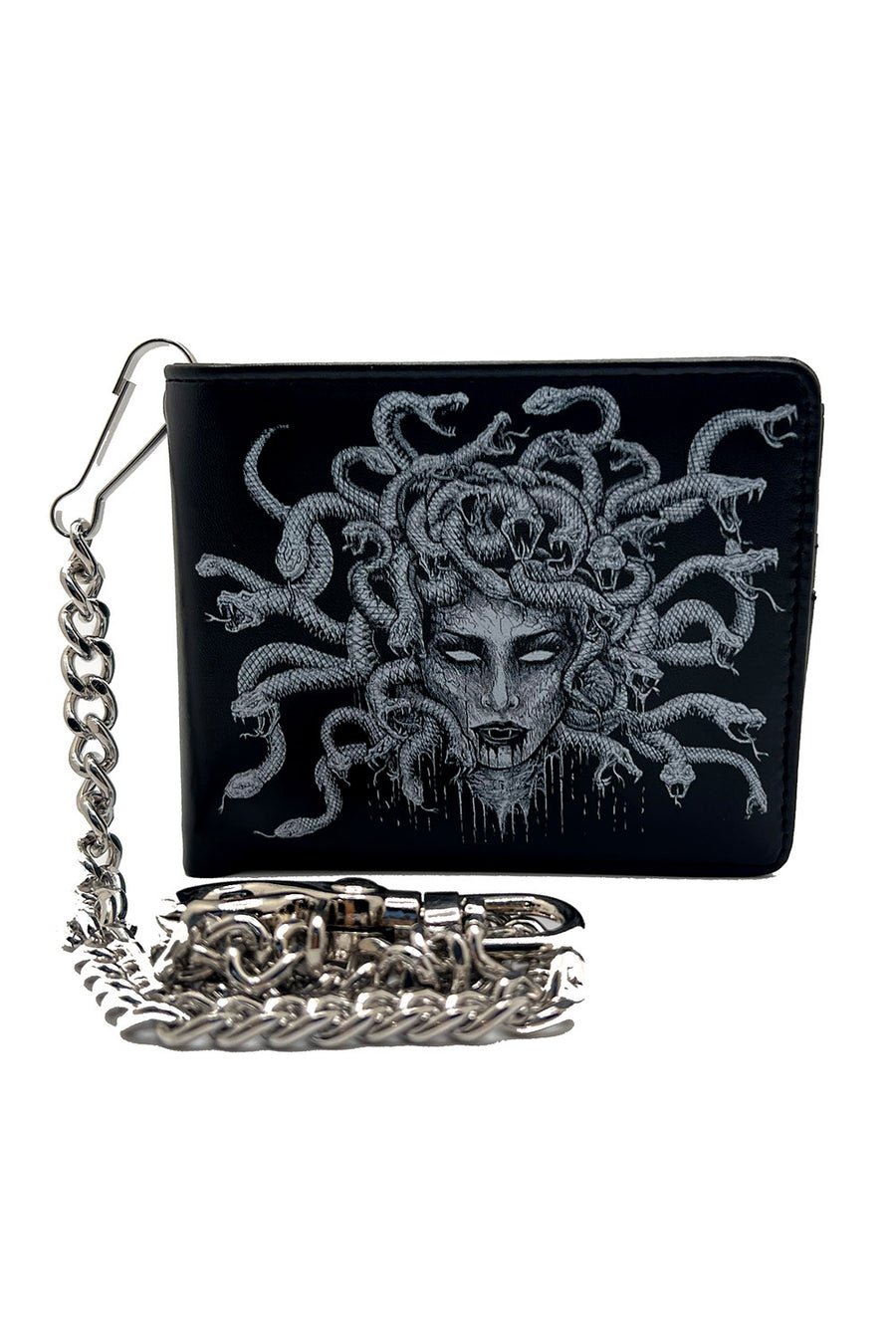 Medusa Bifold Wallet w/ Chain